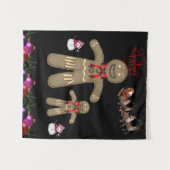 Tapestries Christmas Gingerbread Man Wandteppich (Vorderseite (Horizontal))
