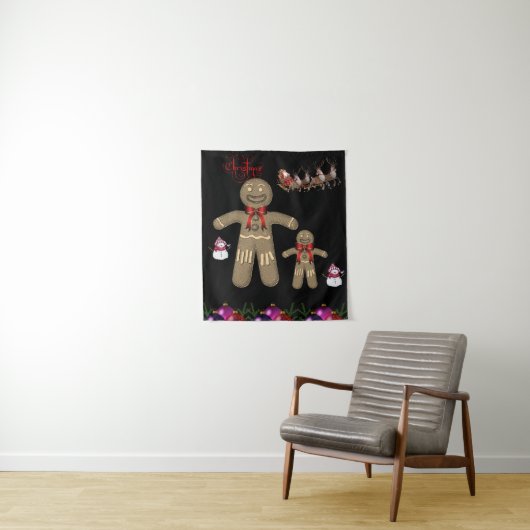 Tapestries Christmas Gingerbread Man Wandteppich (Beispiel)