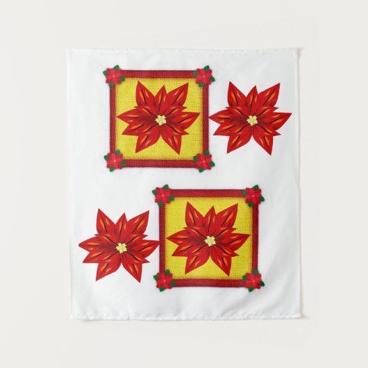 Tapestries Poinsettia Wandteppich (Vorderseite)