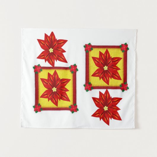 Tapestries Poinsettia Wandteppich (Vorderseite (Horizontal))