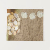 Tapestries Sand Beach Clams Wandteppich (Vorderseite (Horizontal))