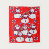 Tapestries Snowman Wandteppich (Vorderseite)
