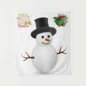 Tapestries Snowman Wandteppich (Vorderseite)