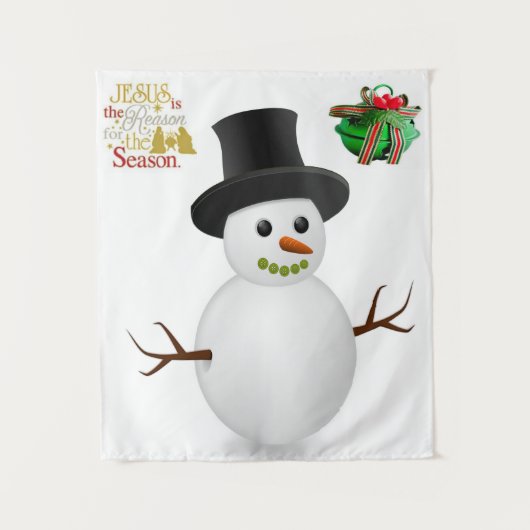 Tapestries Snowman Wandteppich (Vorderseite)