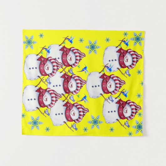 Tapestries Snowman Wandteppich (Vorderseite (Horizontal))