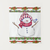 Tapestries Snowman Wandteppich (Vorderseite)