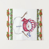 Tapestries Snowman Wandteppich (Vorderseite (Horizontal))