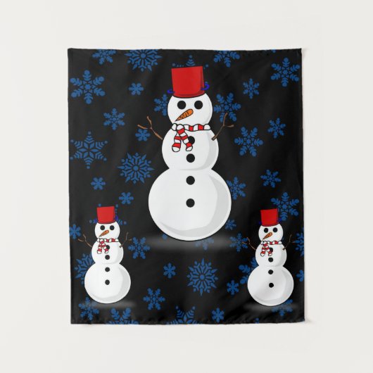Tapestries Snowman Wandteppich (Vorderseite)