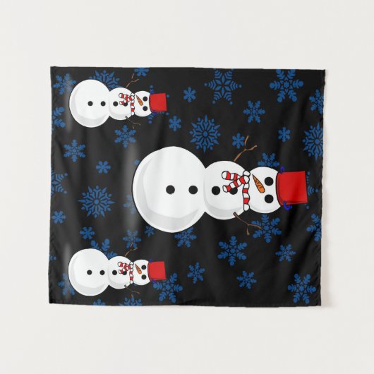 Tapestries Snowman Wandteppich (Vorderseite (Horizontal))