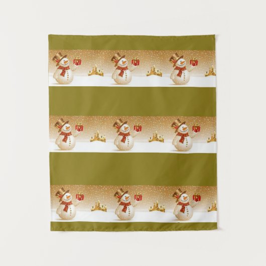 Tapestries Snowman Wandteppich (Vorderseite)