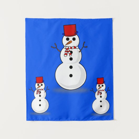 Tapestries Snowman Wandteppich (Vorderseite)