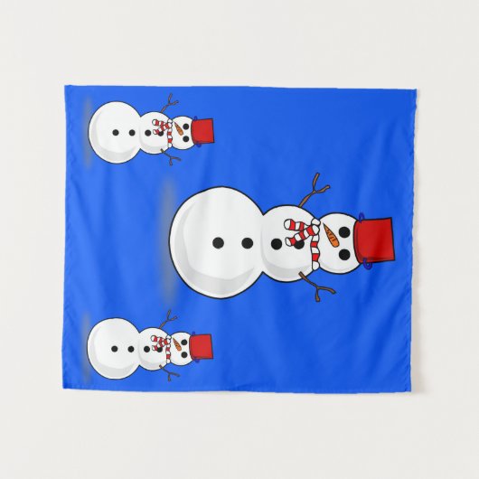 Tapestries Snowman Wandteppich (Vorderseite (Horizontal))