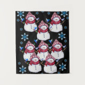 Tapestries Snowman Wandteppich (Vorderseite)