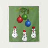 Tapestries Snowman Wandteppich (Vorderseite)