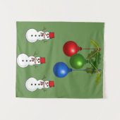 Tapestries Snowman Wandteppich (Vorderseite (Horizontal))