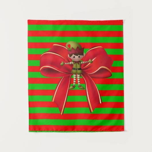 Tapestries Weihnachtself Wandteppich (Vorderseite)