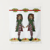 Tapestries Weihnachtself Wandteppich (Vorderseite)