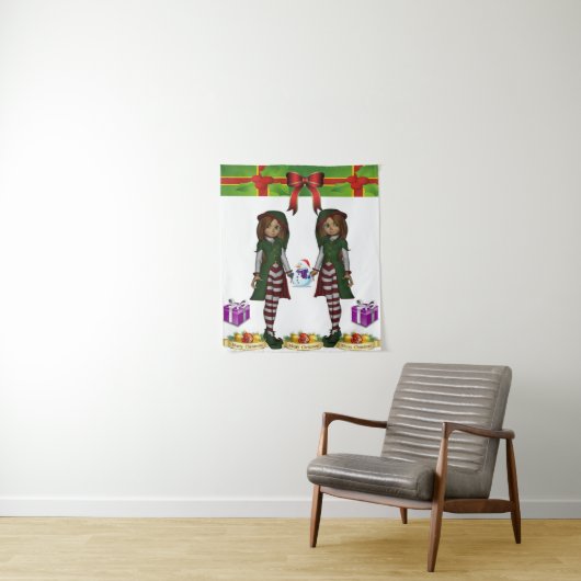 Tapestries Weihnachtself Wandteppich (Beispiel)