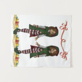 Tapestries Weihnachtself Wandteppich (Vorderseite (Horizontal))