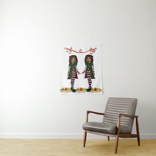 Tapestries Weihnachtself Wandteppich (Beispiel)