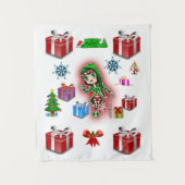 Tapestries Weihnachtself Wandteppich (Vorderseite)