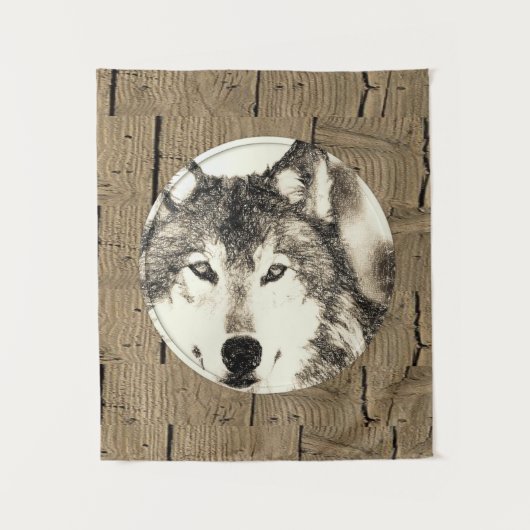 Tapestries Wolf Wandteppich (Vorderseite)