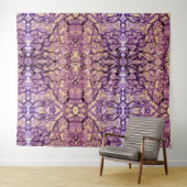 Tapestry Abstrakt Painting, Red-Violet Insight Wandteppich (Beispiel (Horizontal))