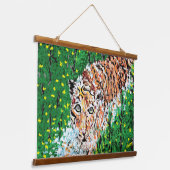 Tapestry : Beute des Tigers Wandteppich Mit Holzrahmen (Gewinkelt)