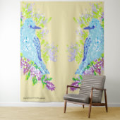 Tapestry: Blaue Liebesvögel Wandteppich (Beispiel)
