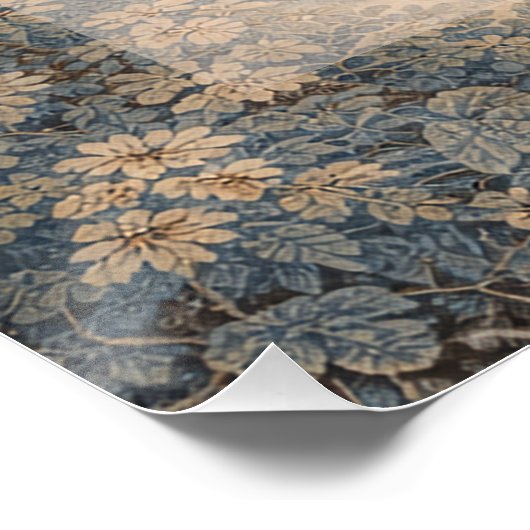 Tapestry Blue Toile wedding table seating chart (Ecke)