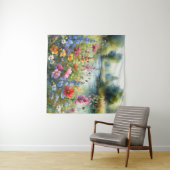 Tapestry Creek Wildblume Waterscape Sommer Blume Wandteppich (Beispiel (Horizontal))