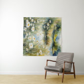 Tapestry Creek Wildblumen Daisies Waterscape Wandteppich (Beispiel (Horizontal))