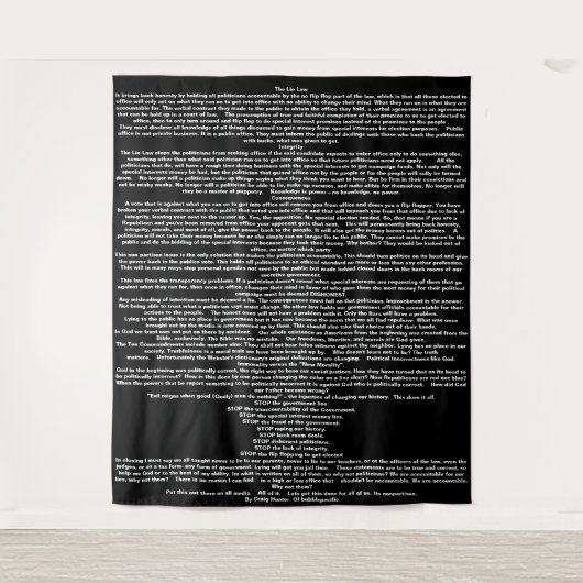 Tapestry, das Liegengesetz Wandteppich (Vorderseite)