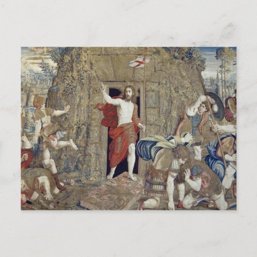 Tapestry, die die Auferstehung Christi in Postkarte (Vorderseite)