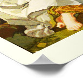 Tapestry einer Vintagen Szene Poster (Ecke)