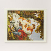 Tapestry einer Vintagen Szene Puzzle (Horizontal)
