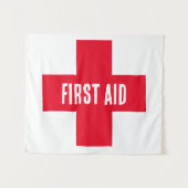 Tapestry - Erste Hilfe - Rotes Kreuz Wandteppich (Vorderseite (Horizontal))