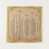 Tapestry Footprints in den Sand nüchtern Champions Wandteppich (Vorderseite (Horizontal))