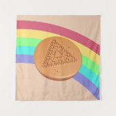 Tapestry Game Dalgona Mehrfach-Dreieck-Seitenansic Wandteppich (Vorderseite (Horizontal))