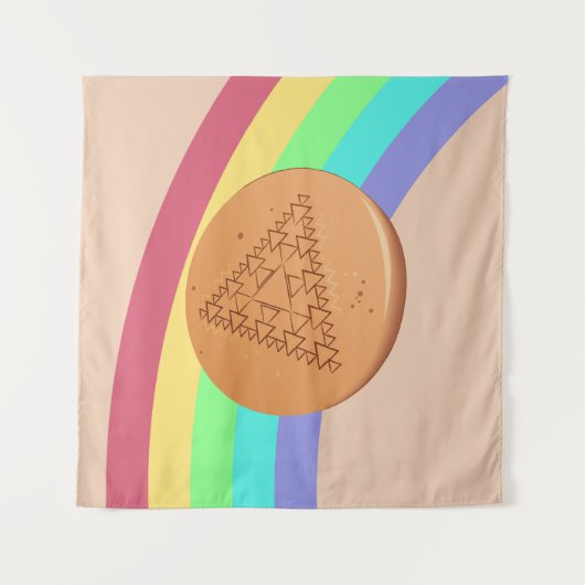 Tapestry Game Dalgona Mehrfach-Dreieck-Seitenansic Wandteppich (Vorderseite)