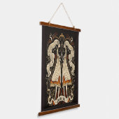 Tapestry Gemini Celestial Zodiac Art Wandteppich Mit Holzrahmen (Gewinkelt)