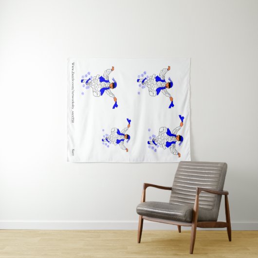 Tapestry: Griechischer Evzon-Tanz Wandteppich (Beispiel (Horizontal))