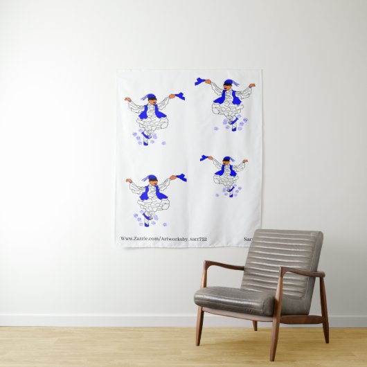 Tapestry: Griechischer Evzon-Tanz Wandteppich (Beispiel)