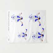 Tapestry: Griechischer Evzon-Tanz Wandteppich (Vorderseite (Horizontal))