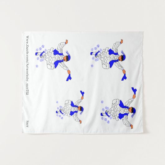 Tapestry: Griechischer Evzon-Tanz Wandteppich (Vorderseite (Horizontal))