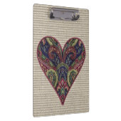 Tapestry Heart Collage Klemmbrett (Rechts)