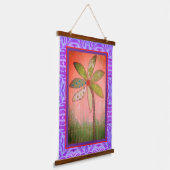 Tapestry - Large Whimsical Flower Wandteppich Mit Holzrahmen (Gewinkelt)
