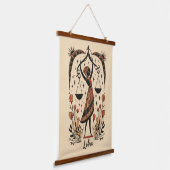 Tapestry Libra Celestial Zodiac Art Wandteppich Mit Holzrahmen (Gewinkelt)