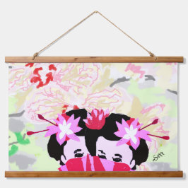 Tapestry : Love Song Wandteppich Mit Holzrahmen