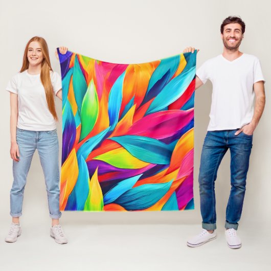 Tapestry-Malerei aus tropischem Leaf Fleecedecke (Beispiel)